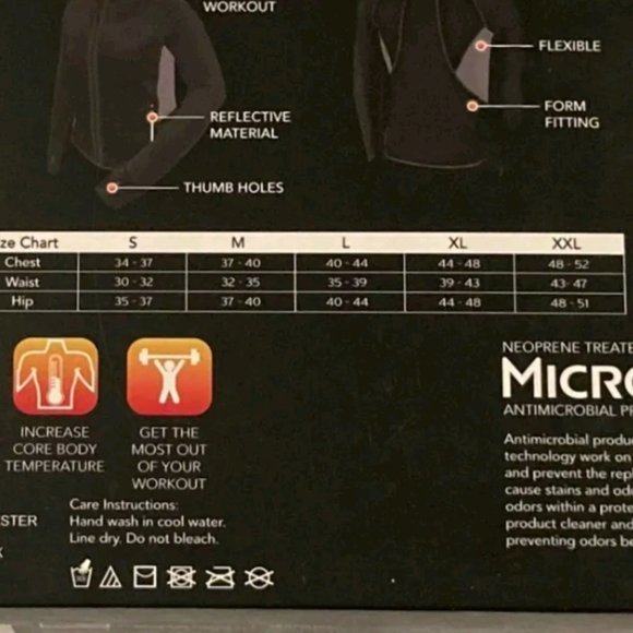 SAUNAFX Men’s Jacket, Neoprene Sauna Hooded Jacket, L - Picture 3 of 3